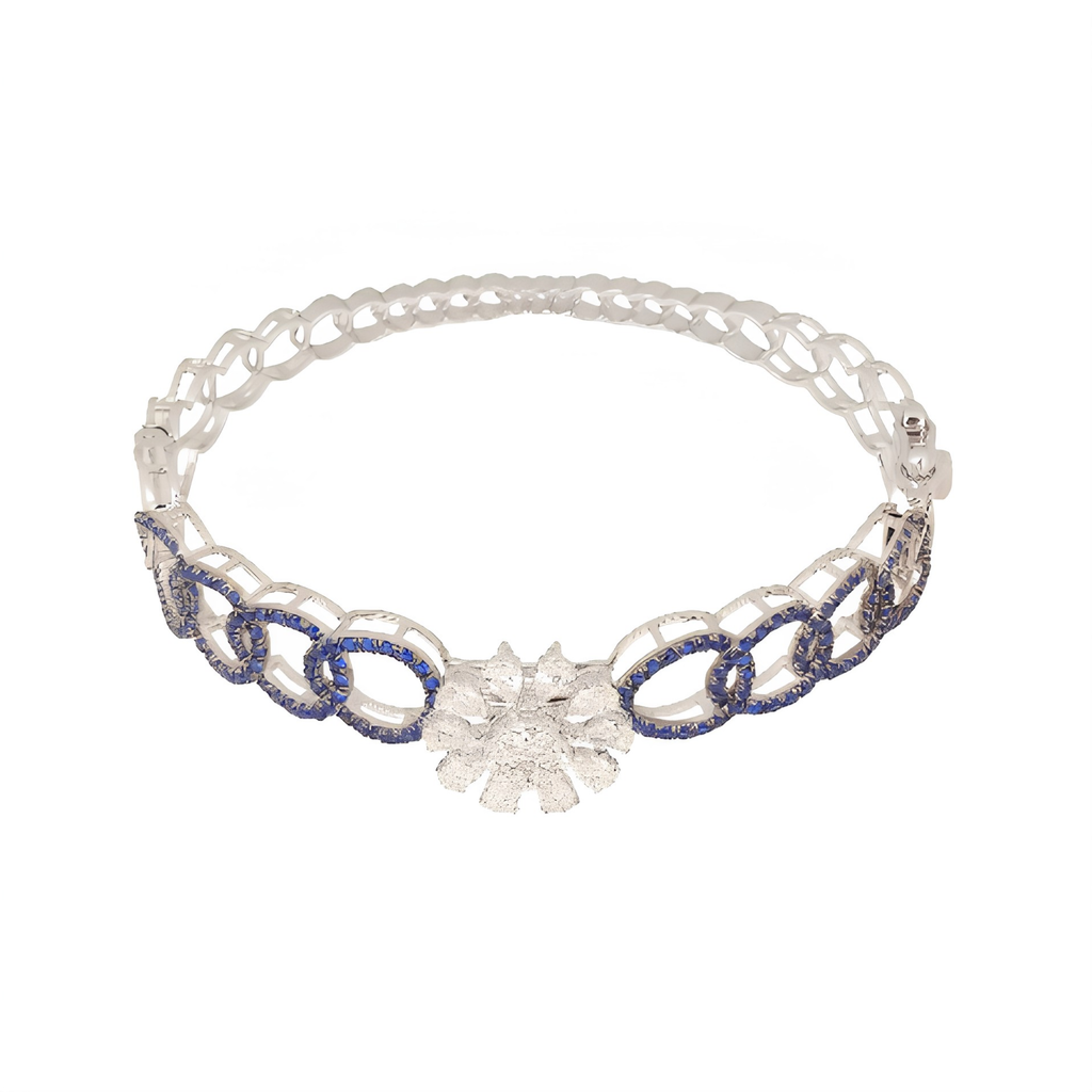 Noir Bleu Infinity Diamond Kada