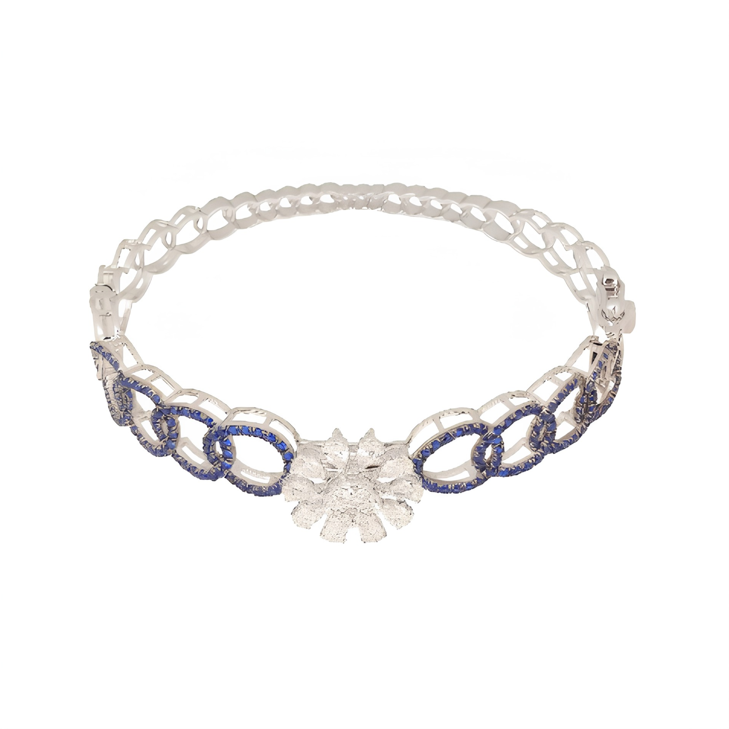 Noir Bleu Infinity Diamond Kada