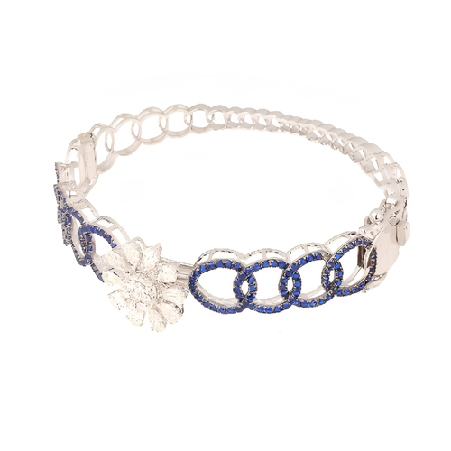 Noir Bleu Infinity Diamond Kada