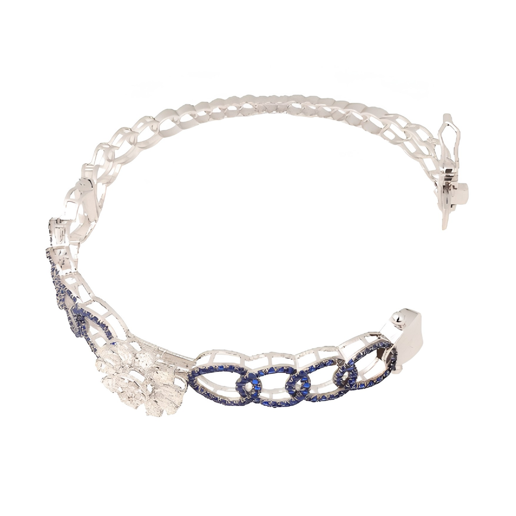 Noir Bleu Infinity Diamond Kada