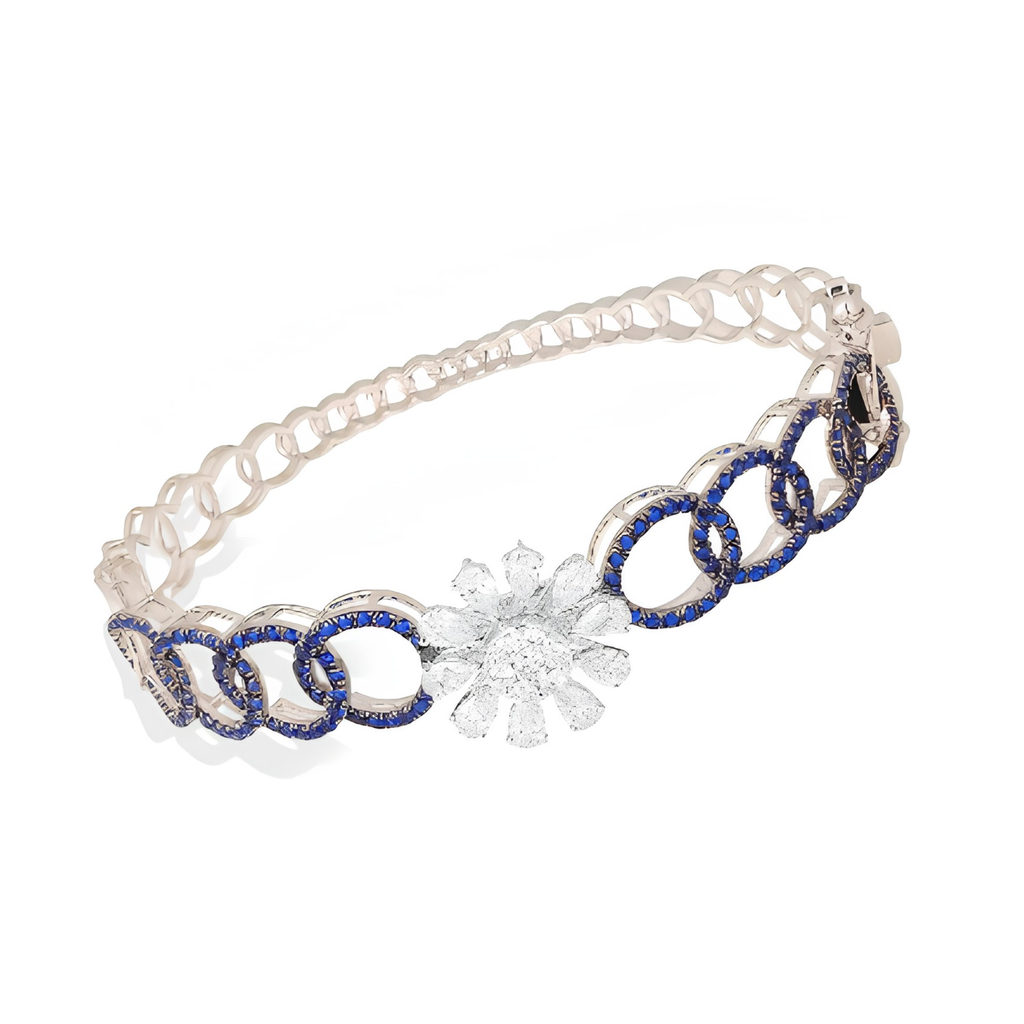 Noir Bleu Infinity Diamond Kada