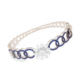 Noir Bleu Infinity Diamond Kada